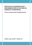 protocolo de dispensación y recomendación de vacunas en