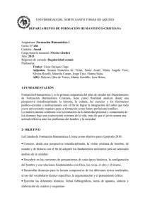 formación humanística i