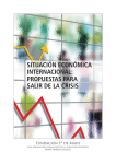 Situación económica internacional: Propuestas para salir de la crisis