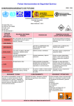 Nº CAS 7784-41-0. International Chemical Safety Cards
