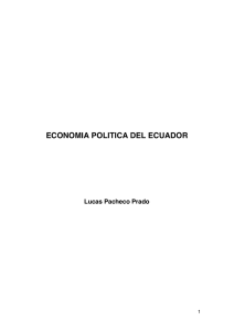 LA ECONOMÍA POLÍTICA DEL ECUADOR