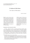 El vitalismo de Gilles Deleuze - Revistas Científicas de la