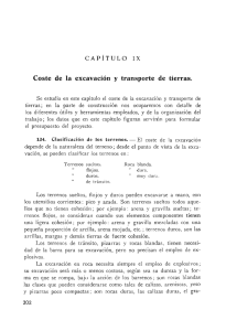 Coste de la excavaci&oacute;n y transporte de tierras.