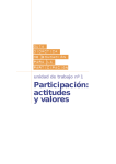 Participación: actitudes y valores