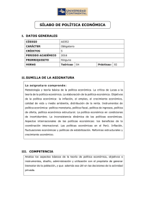sílabo de política económica
