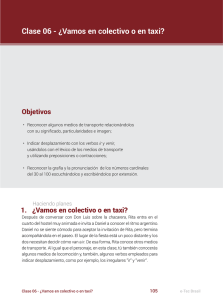 Clase 06 - ¿Vamos en colectivo o en taxi?