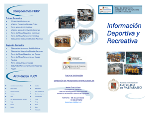 Informaci&oacute;n Deportiva y Recreativa
