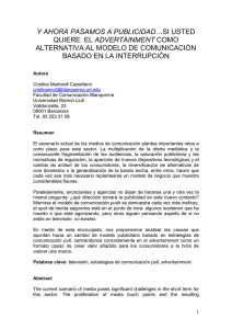 y ahora pasamos a publicidad…si usted quiere. el - UCH-Ceu