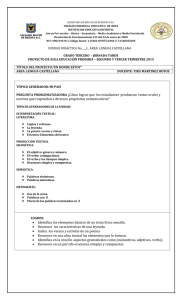 UNIDAD II Y III TRIMESTRE - ESPAÑOL