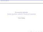 Econometría Aplicada - Variable dependiente cualitativa y función