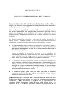 respuesta europea coordinada (rec) en bolivia