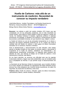 Huella de Carbono: más allá de un instrumento de medición
