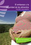 el folleto de seguridad alimentaria durante el embarazo