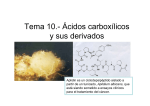 Tema 10.- Ácidos carboxílicos y sus derivados
