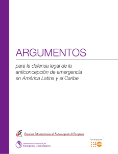 Argumentos para defensa legal de la anticoncepción de