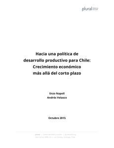 Hacia una política de desarrollo productivo para Chile