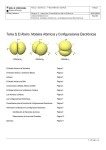Tema 03_El Átomo. Modelos Atómicos y Configuraciones Electrónicas