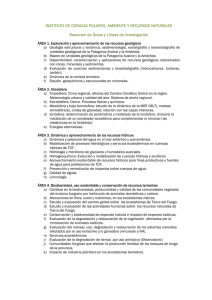 INSTITUTO DE CIENCIAS POLARES, AMBIENTE Y RECURSOS