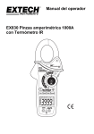 Manual del operador EX830 Pinzas amperimétrica 1000A