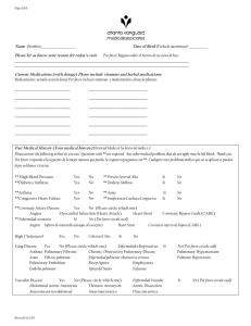 Name (Nombre) Current Medications (with dosage) Please include