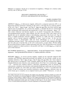 SINTAXIS Y SEMÁNTICA DE HACERTEMP