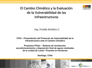 El Cambio Climático y la Evaluación de la Vulnerabilidad de las