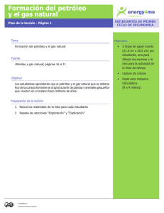 Formación del petróleo y el gas natural