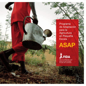 Programa de Adaptación para la Agricultura en Pequeña Escala
