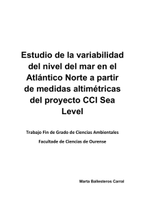 Estudio de la variabilidad del nivel del mar en el Atlántico Norte a