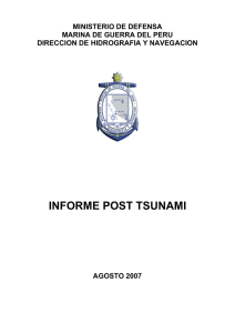 informe post tsunami - Dirección de Hidrografía y Navegación