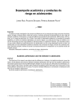 Desempeño académico y conductas de riesgo en adolescentes