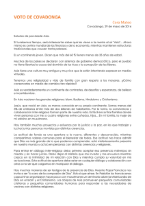 Cora Mateo. Voto de Covadonga 2016