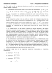 Matemáticas II-Bloque I Tema 1. Programas matemáticos 1 1.
