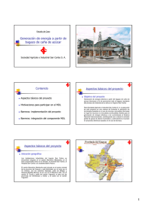 Generación de energía a partir de bagazo de caña de