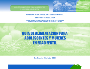 guia de alimentacion para adolescentes y mujeres en edad fertil