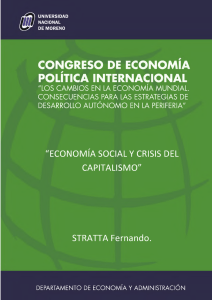 Economía Social Solidaria - Universidad Nacional de Moreno