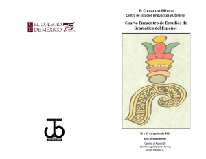 Cuarto Encuentro de Estudios de Gramática del Español