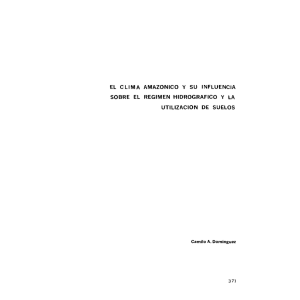 el clima amazonico y su influencia sobre el