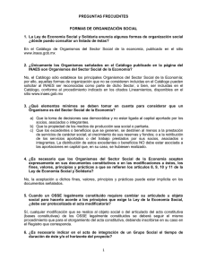 1 PREGUNTAS FRECUENTES FORMAS DE ORGANIZACI&Oacute;N