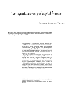 Las organizaciones y el capital humano