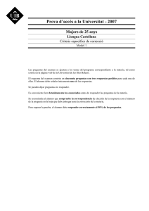 Lengua Castellana - Estudia a la UIB