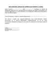 declaracion jurada de correo electronico ( e-mail)