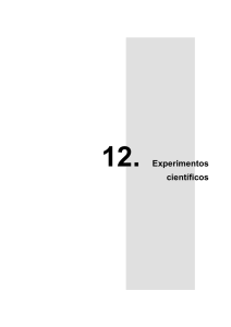 experimentos cient&iacute;ficos