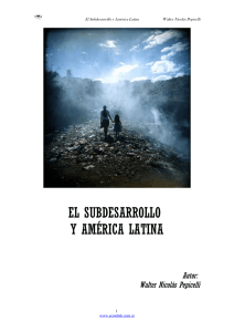 subdesarrollo america latina