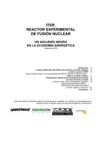 iter. reactor experimental de fusión nuclear