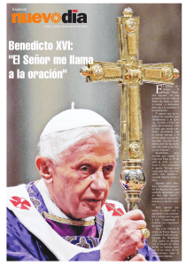 Benedicto XVI: "El Señor me llama a la oración"