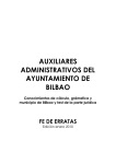 AUXILIARES ADMINISTRATIVOS DEL AYUNTAMIENTO DE BILBAO