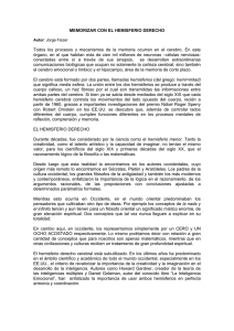 Memorizar con el hemisferio derecho