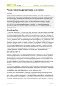 México / Valoración y perspectivas del peso mexicano