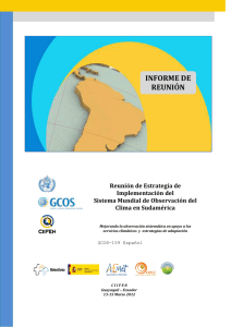 Informe Taller GCOS para Sudamerica 2012